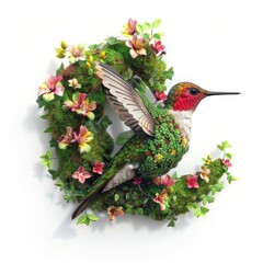 Wall Mural - Hummingbird animal.