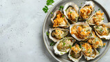 A plate of fresh and crispy kaki fry fried oysters
