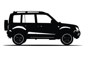 Wall Mural - Compact car graphic silhouette vector