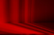 © Photo Sesaon - Wall interior background, studio and backdrops show products.with shadow from window color red background for text insertion and presentation interior decoration