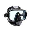 © tohceenilas - High-quality black scuba diving mask with tinted glass lenses. Ideal for underwater activities and water sports.