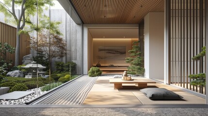 Wall Mural - The Beauty of Japanese Style Houses 