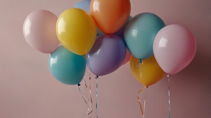 Wall Mural - colorful balloons background