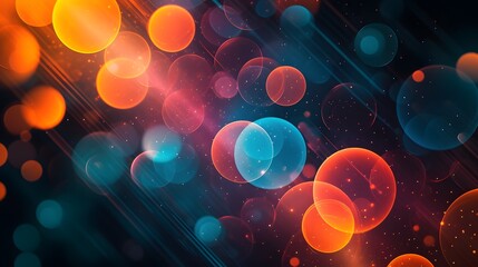 A colorful background with many small circles of different colors