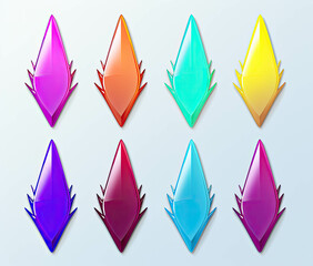 Poster - Arrow geometric shapes abstract background illustrations for elements designed for web or social media.