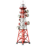 telecommunication signal tower transparent background