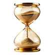 © msroster - vintage golden hourglass sand dial transparent background