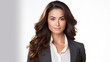© CStock - Confident business grad student ,success driven female brunette hispanic businesswoman,