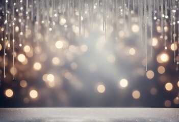 Wall Mural - Silver confetti background with glitter, white sparkle, glistering diamond, for birthday, Christmas, invite, invitation, anniversary, 25th winter party, happy celebration

