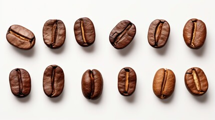 Wall Mural - Set of fresh roasted coffee beans 