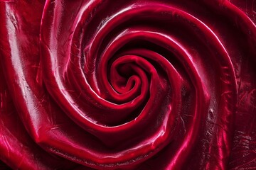 Poster - This image displays a beautiful close-up of a satin fabric crafted into a rose, making it abstract, perfect for a wallpaper or background best-seller