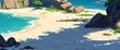 © LoFi J. - A beach Superb anime-styled and DnD environment.