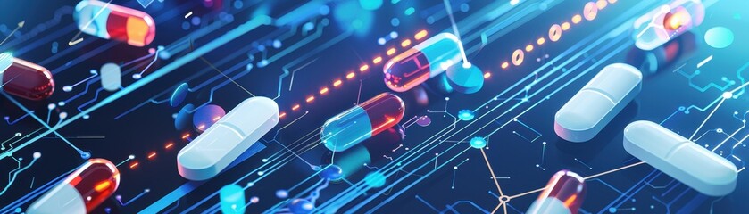 Sticker - An infographic displaying the reduction in medication