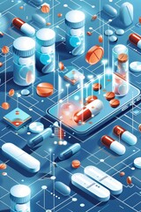 Sticker - An infographic displaying the reduction in medication