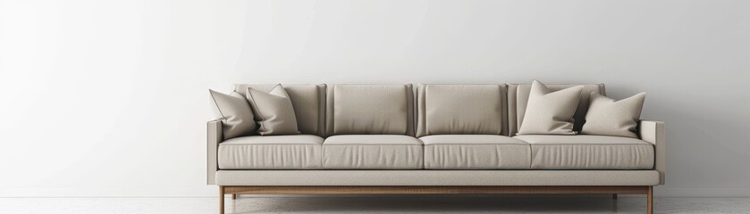 Wall Mural - Beige sofa with cushions