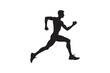 © imrangdpro - Running silhouette vector art illustration.