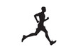 © imrangdpro - Running silhouette vector art illustration.