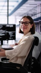 Poster - African American Coder Using Computer At Desk