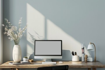 Poster - Copy space mockup scene perfect for showcasing your branding.