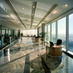 Poster - Corporate environment featuring an intricate layout pattern.
