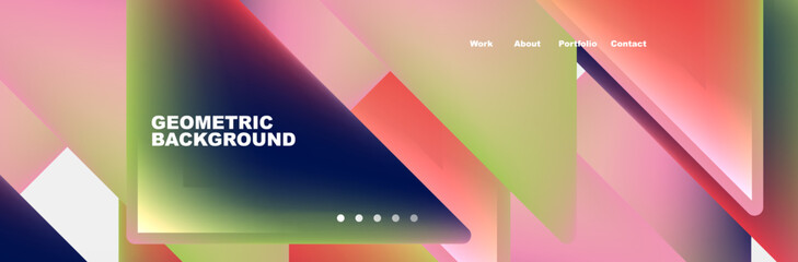 Triangle minimal web site page background design. Vector Illustration For Wallpaper, Banner, Background, Card, Book Illustration, landing page