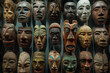 © Steven - Collection of traditional masks showcasing diverse cultural heritage, intricate designs, and artistic craftsmanship, reflecting rich history and tradition