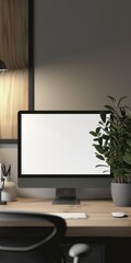 Poster - Sleek and modern mockup setup with a simple backdrop.