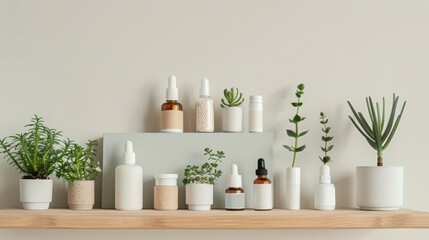 Sticker - Copy-friendly display of holistic health essentials in a minimalist setting