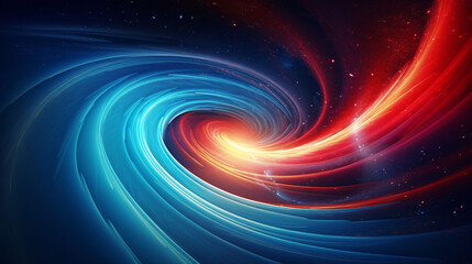 Wall Mural - Digital galaxy colorful black hole scene abstract graphic poster web page PPT background