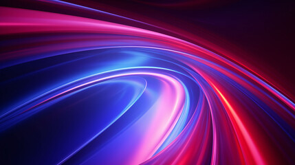 Wall Mural - abstract red and blue light background on black background, futuristic tech energy concept illustrat