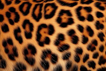 A macro shot of leopard fur showcasing the intricate pattern of spots and the texture of the fur.