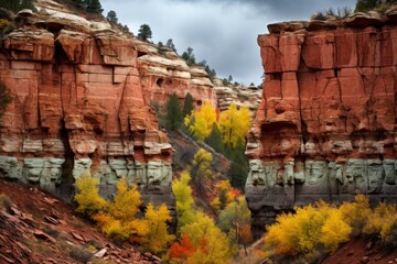 Wall Mural - Rock formations - Generative AI