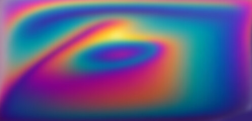 Poster - Ambient abstract holographic background with colorful pastel blurred light leaks.