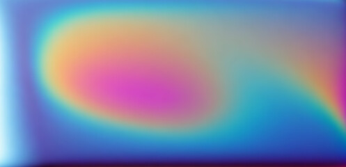 Poster - Abstract vibrant blurred background in holographic  colors.