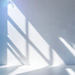 © RD02_AG - 白い壁　自然光　影　日差し　背景画像 Generative AI