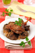 © Emilio Ereza - Confit de canard with mushrooms.