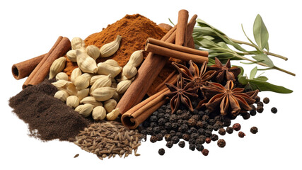 Sticker - PNG Spices food white background ingredient.