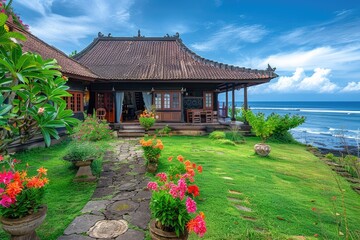 Wall Mural - A small villa by the seaside