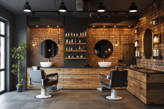 interior of a barber shop