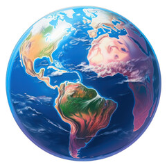 Sticker - PNG Earth sphere planet space.