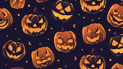 Wall Mural - Halloween style pattern wallpaper