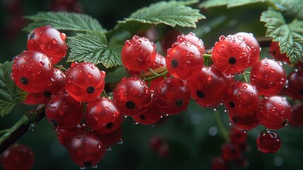 Wall Mural - red currant bush
