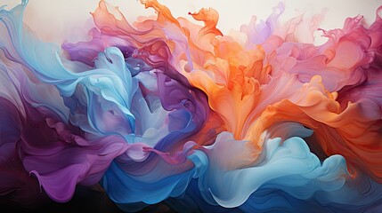 Vibrant swirls of abstract colors in motion