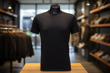 a black shirt on a mannequin