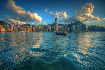 Wall Mural - Hong Kong Skyline