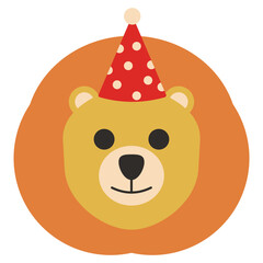 Sticker - Lion Animal Birthday