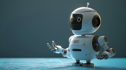 Poster - chatbot engaging in a conversation with a human.