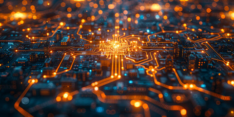 Poster - Illuminated Digital Grid Mapping Urban Infrastructure and Energy Distribution at Night