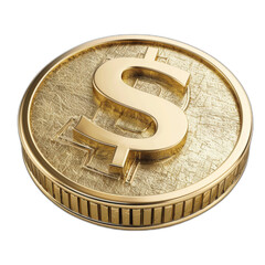 Aufkleber - Savings dollar sign coin icon isolated on white background