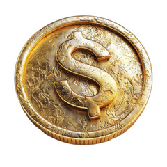 Aufkleber - An isolated 3D savings dollar sign icon on a transparent background